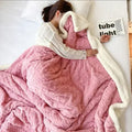 Tjock vinterlammsullspläd - WarmWool
