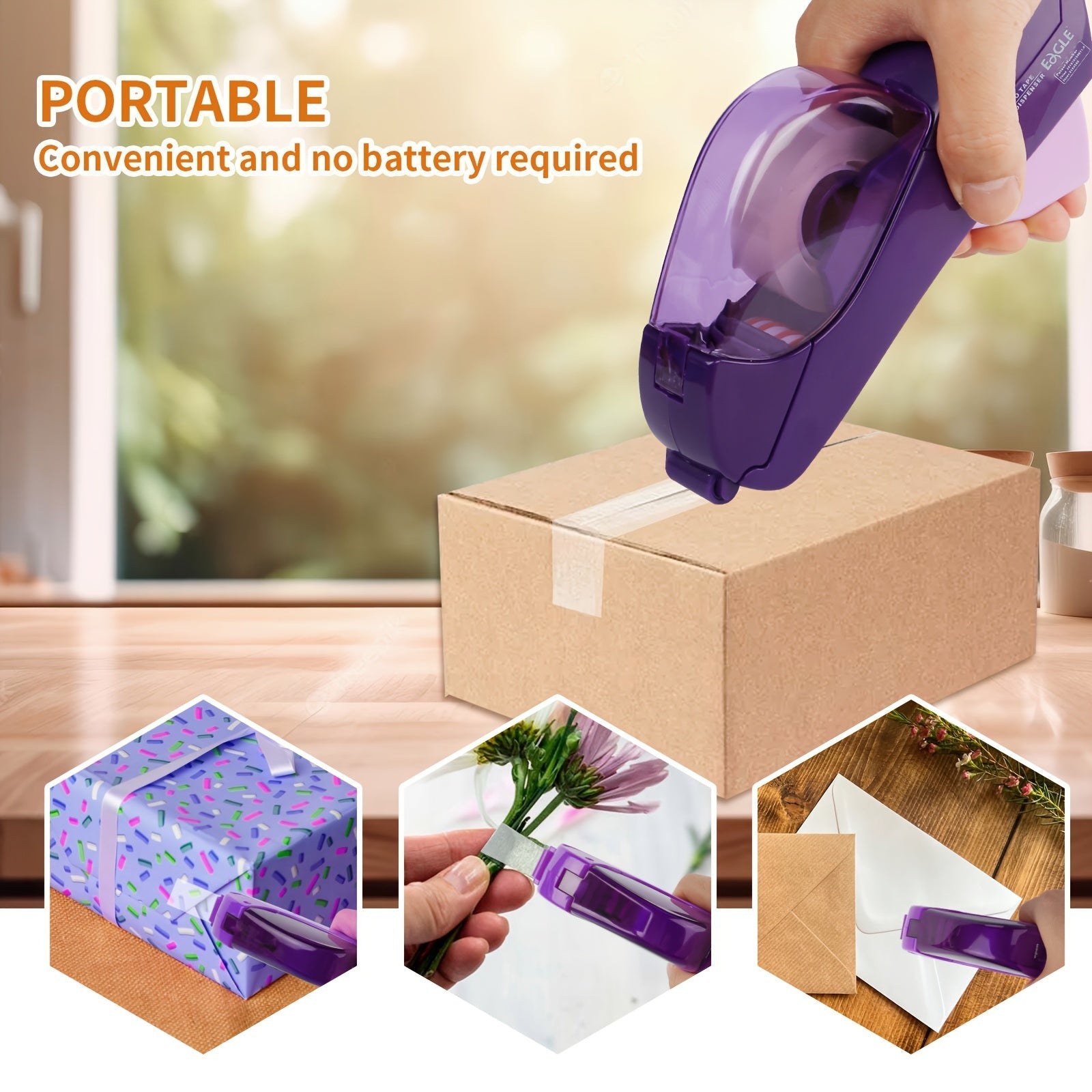 QuickSeal Tejpdispenser – Super Snabb Tejpning med En Hand
