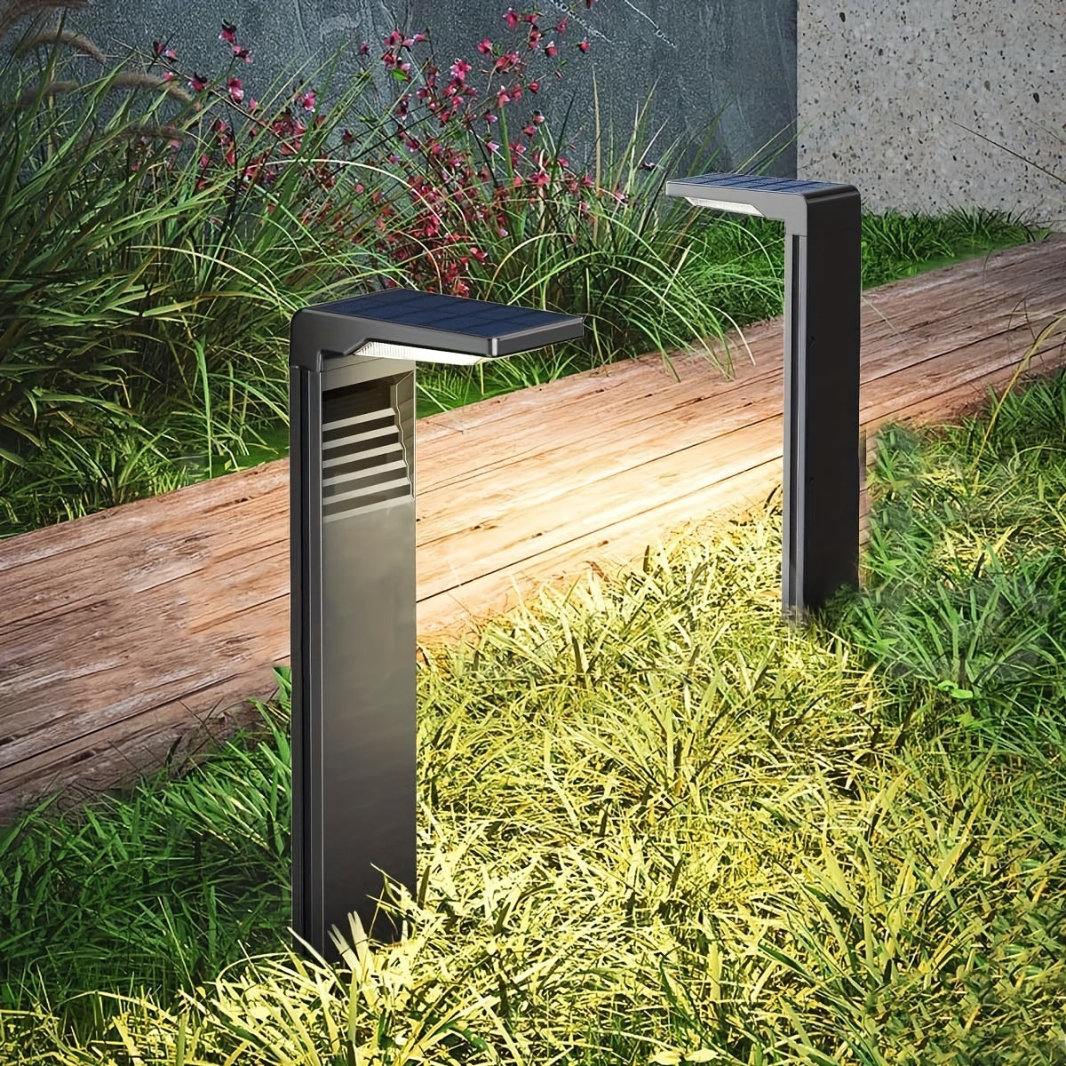 Solenergi Trädgårdsvägbelysning – Modern och Funktionell