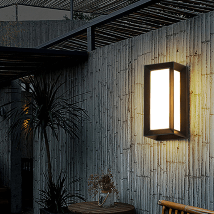 Modern Utomhusvägglampa Svart-Vit - Trädgårdsbelysning
