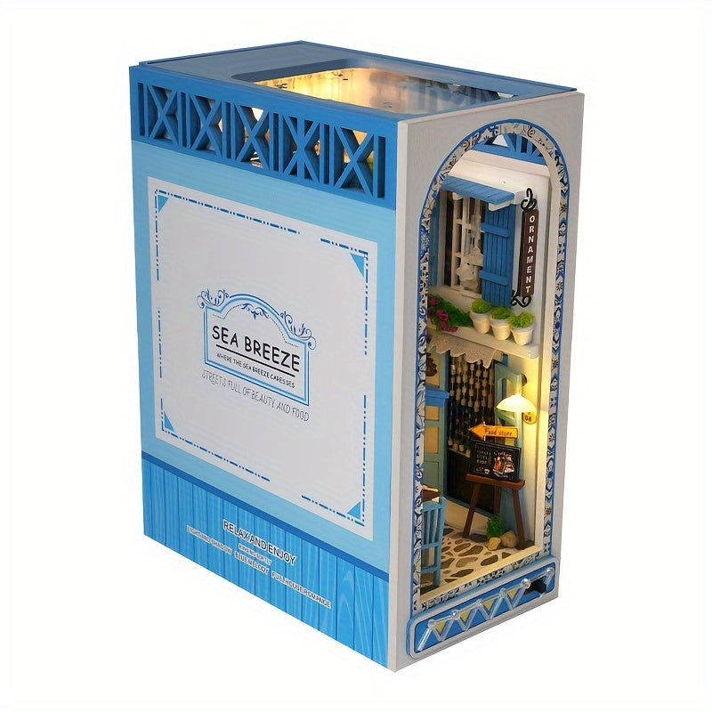 Handgjort 3D Träpussel – Havsinspirerat Miniature Hus