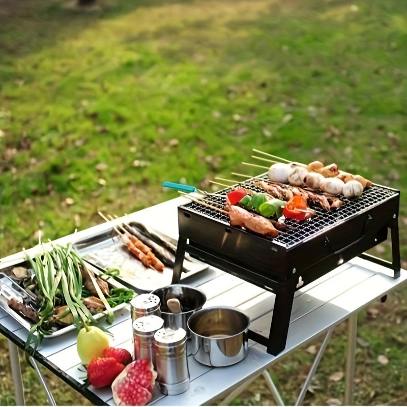 Hopfällbar Kolgrill – Kompakt och Utomhusvänlig