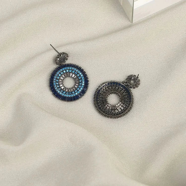 Silver Evil Eye Earrings – Layla