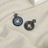 Silver Evil Eye Earrings – Layla