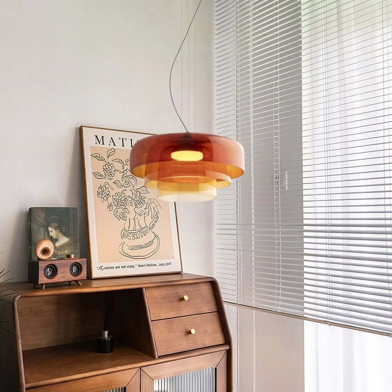 Hänglampa i Norsk Glas - Unik Design