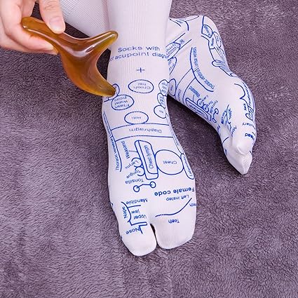 TheraStep Lyxiga Reflexologistrumpor | Skor för Läkning, Smärtlindring och Välbefinnande