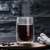 Set med 4 dubbelväggiga glas – 350 ml glas för varma och kalla drycker