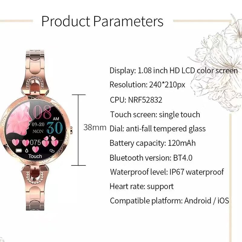 Vattentät Fitnessklocka – AquaFit Smartwatch