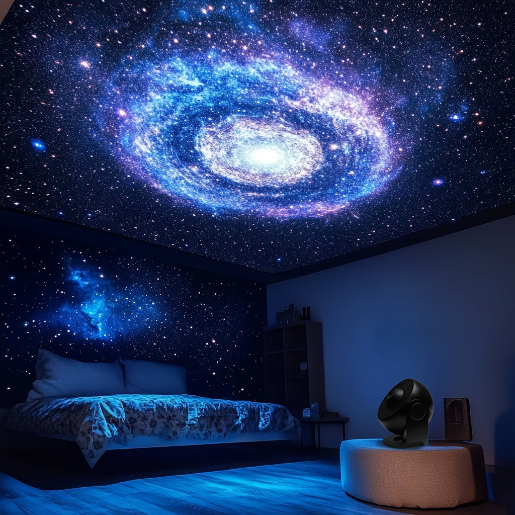 Galaxens Stjärnprojektor – Imponerande LED Rymdprojektion med Timerfunktion