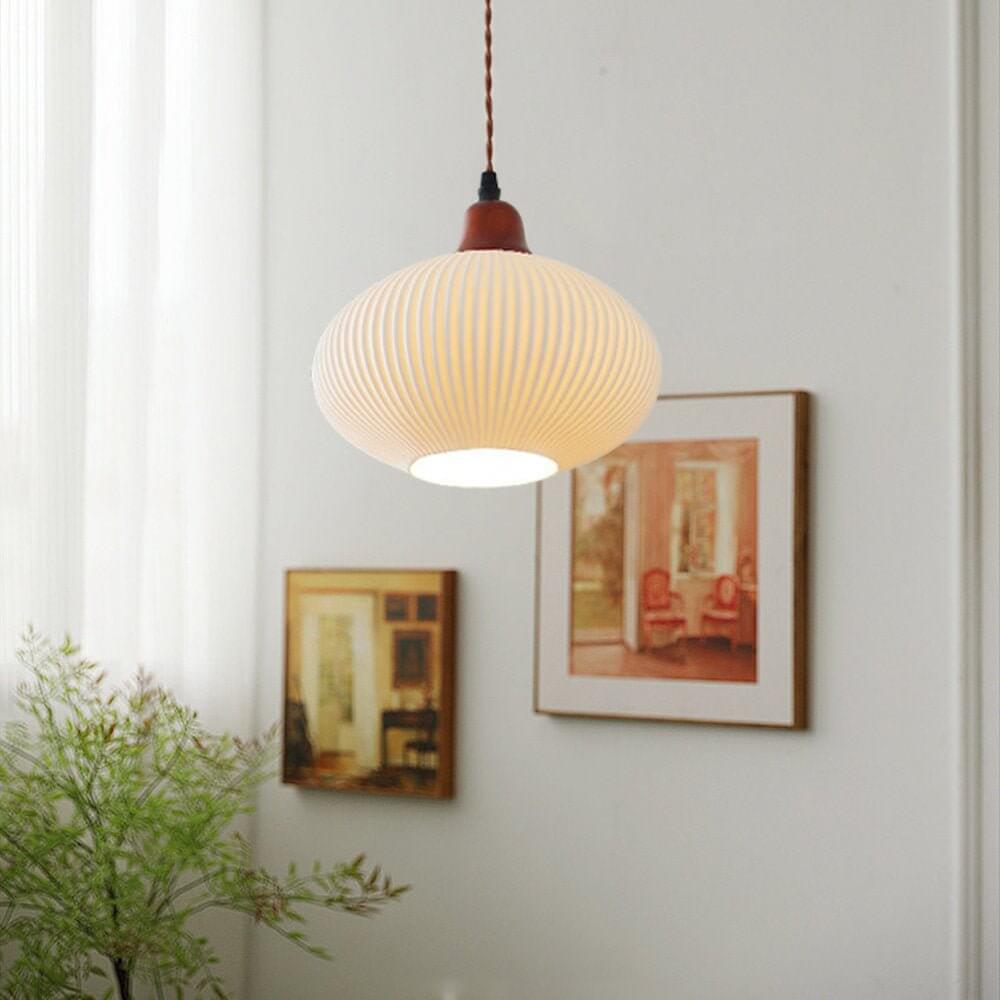 Stilren Keramisk Taklampa - Rustik Design