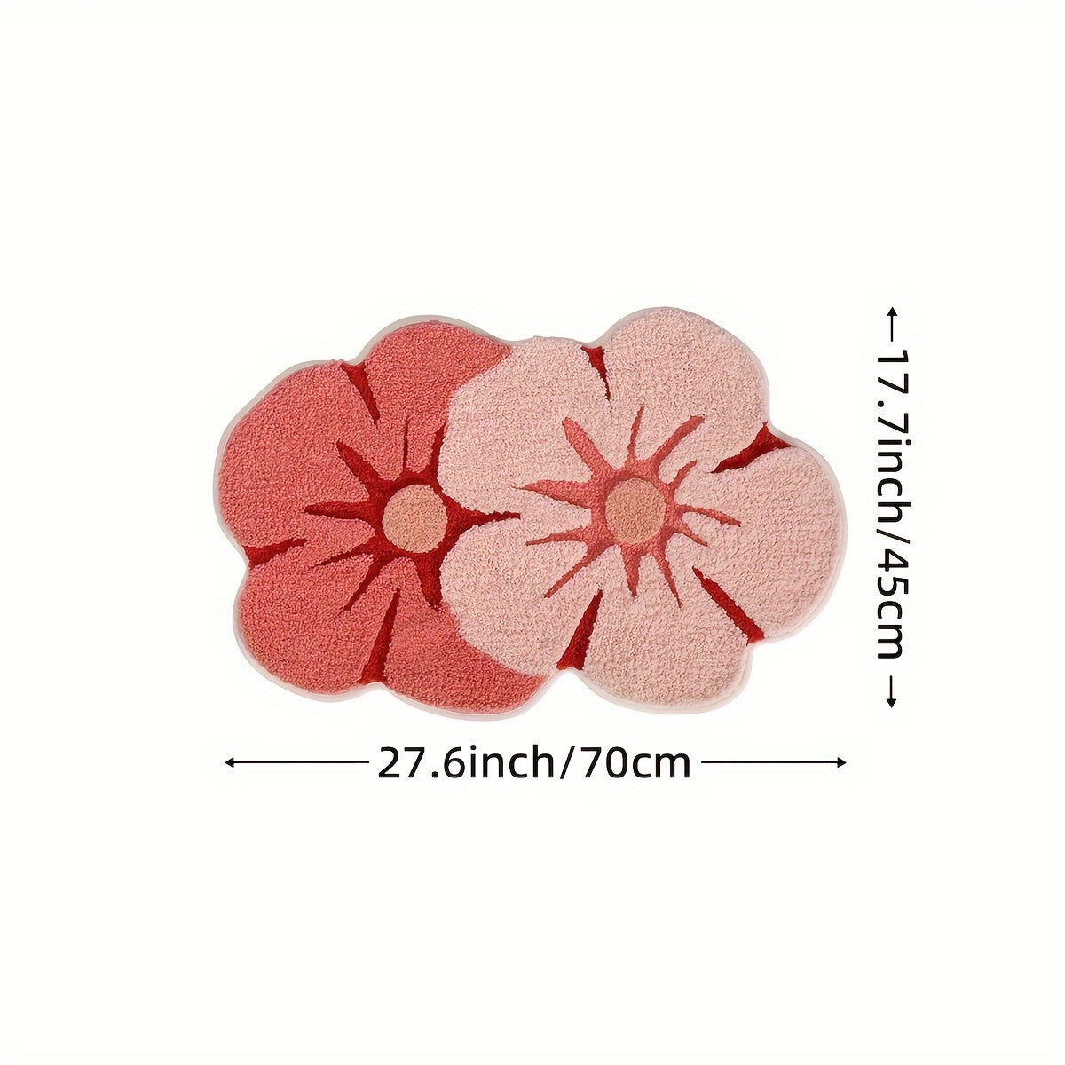 Fluffig Blomsterbadmatta – Absorberande och Mjuk för Extra Komfort