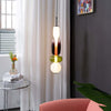 Modern Taklampa med Färgat Glas