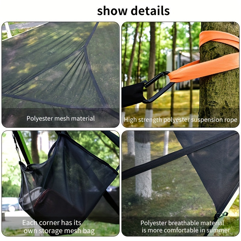Utomhus Triangel Hängmatta – Rymlig, Andningsbar och Stabil för Camping