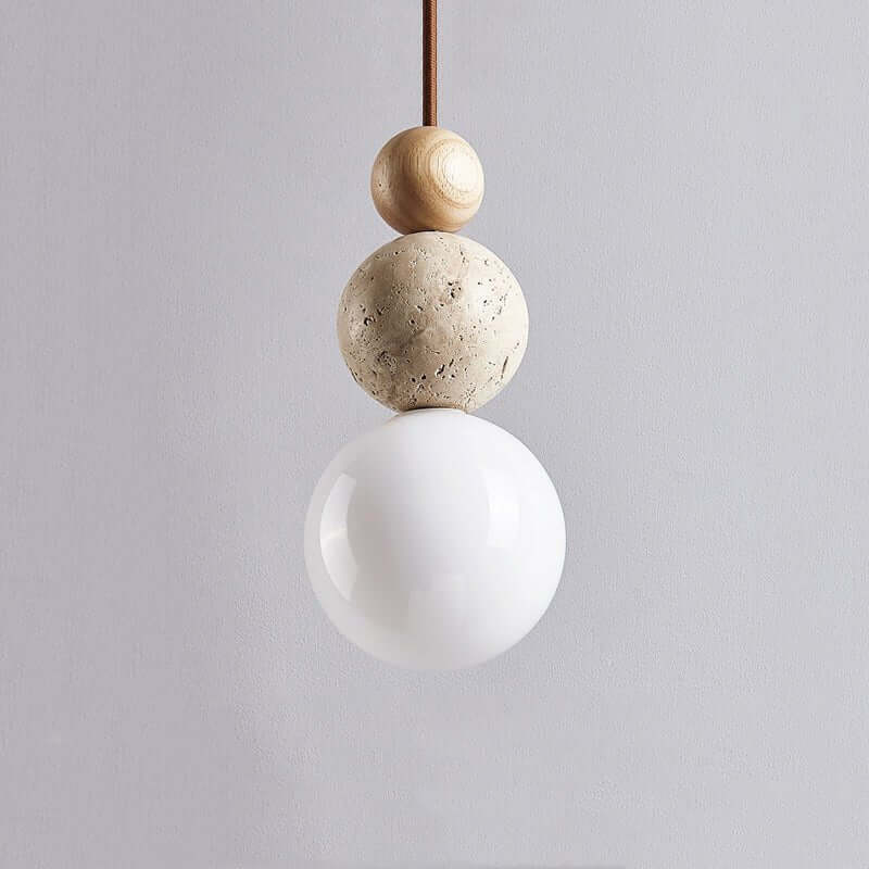 Modern Hänglampa i Travertin - Enkelt Design