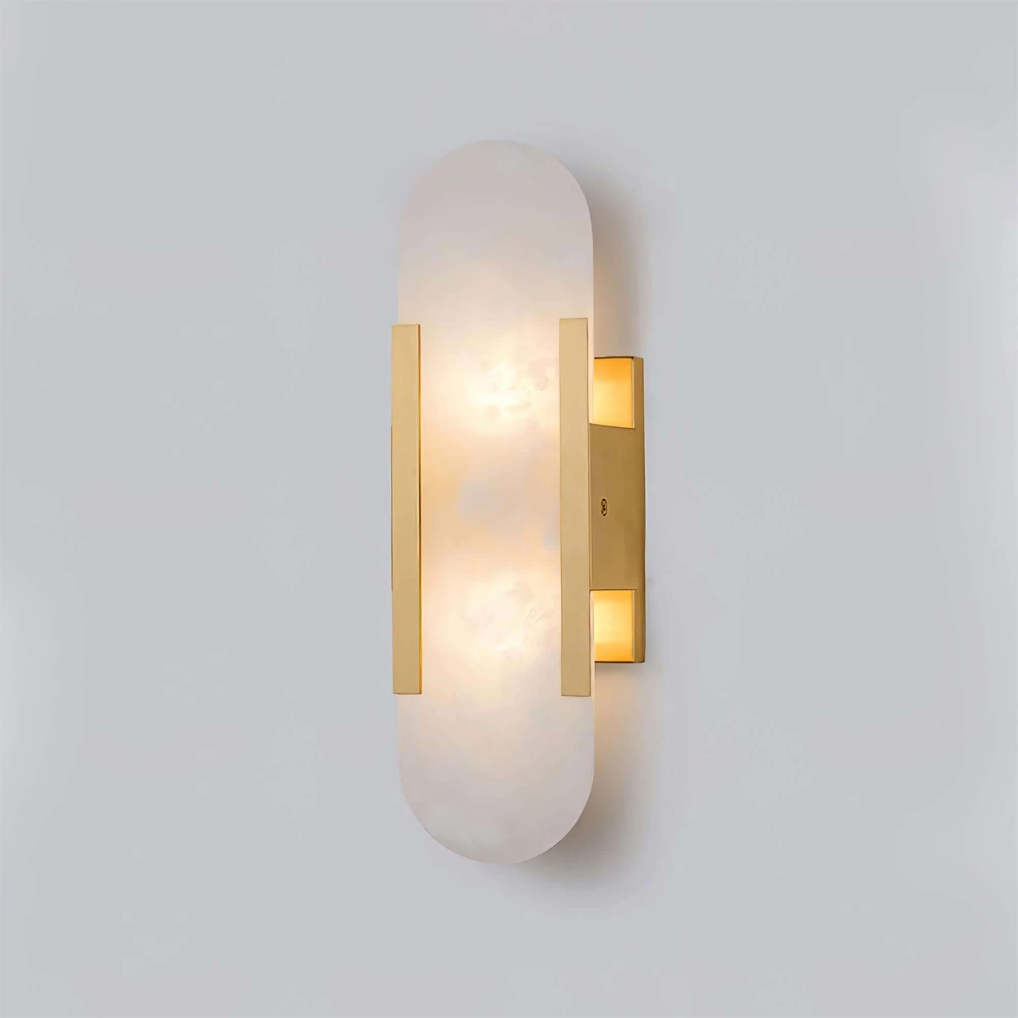 Modern Vägglampa - Alabaster & Metall
