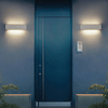 LED Utomhusvägglampa - Rättvinklig Design