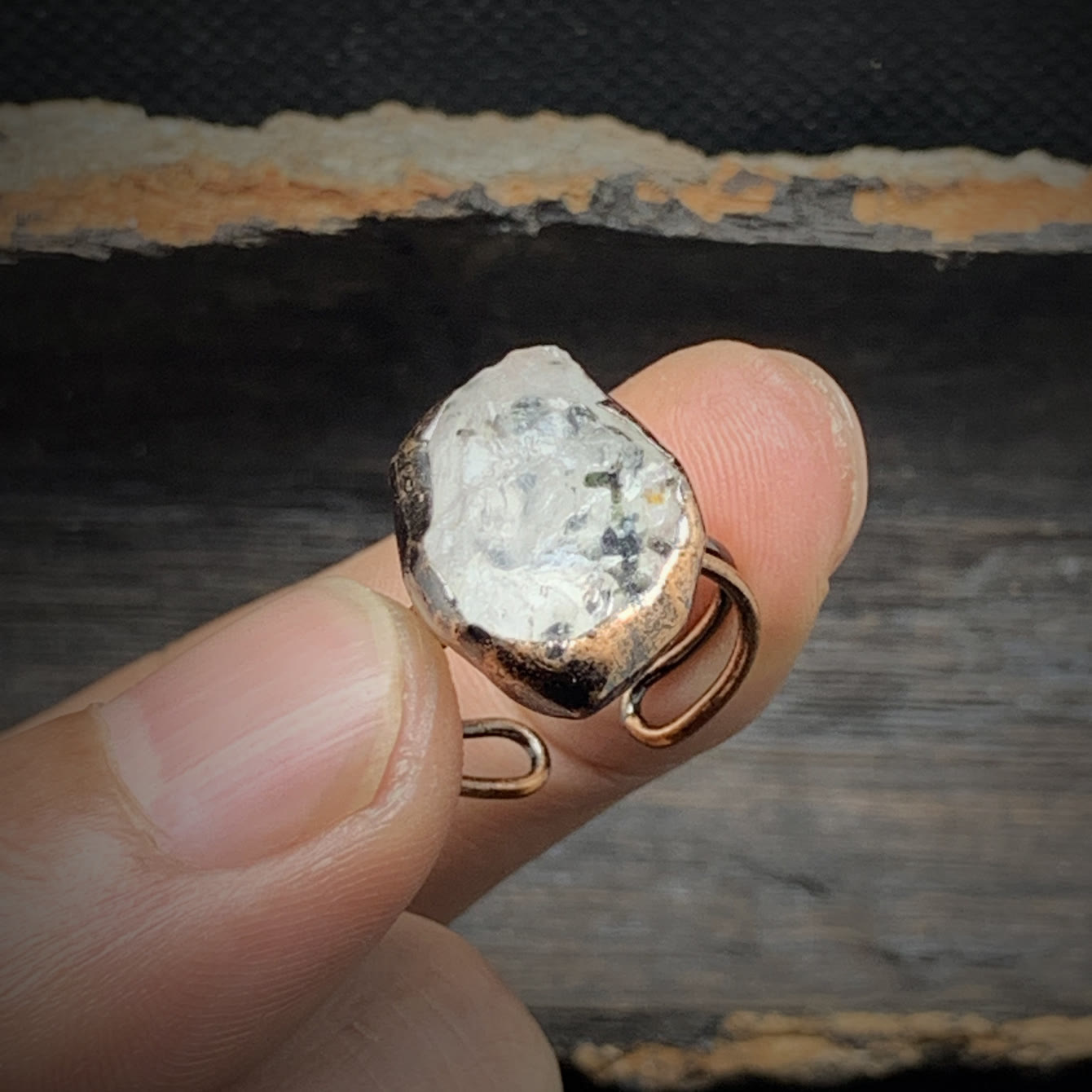 Naturlig råsten födelse ring – Selina