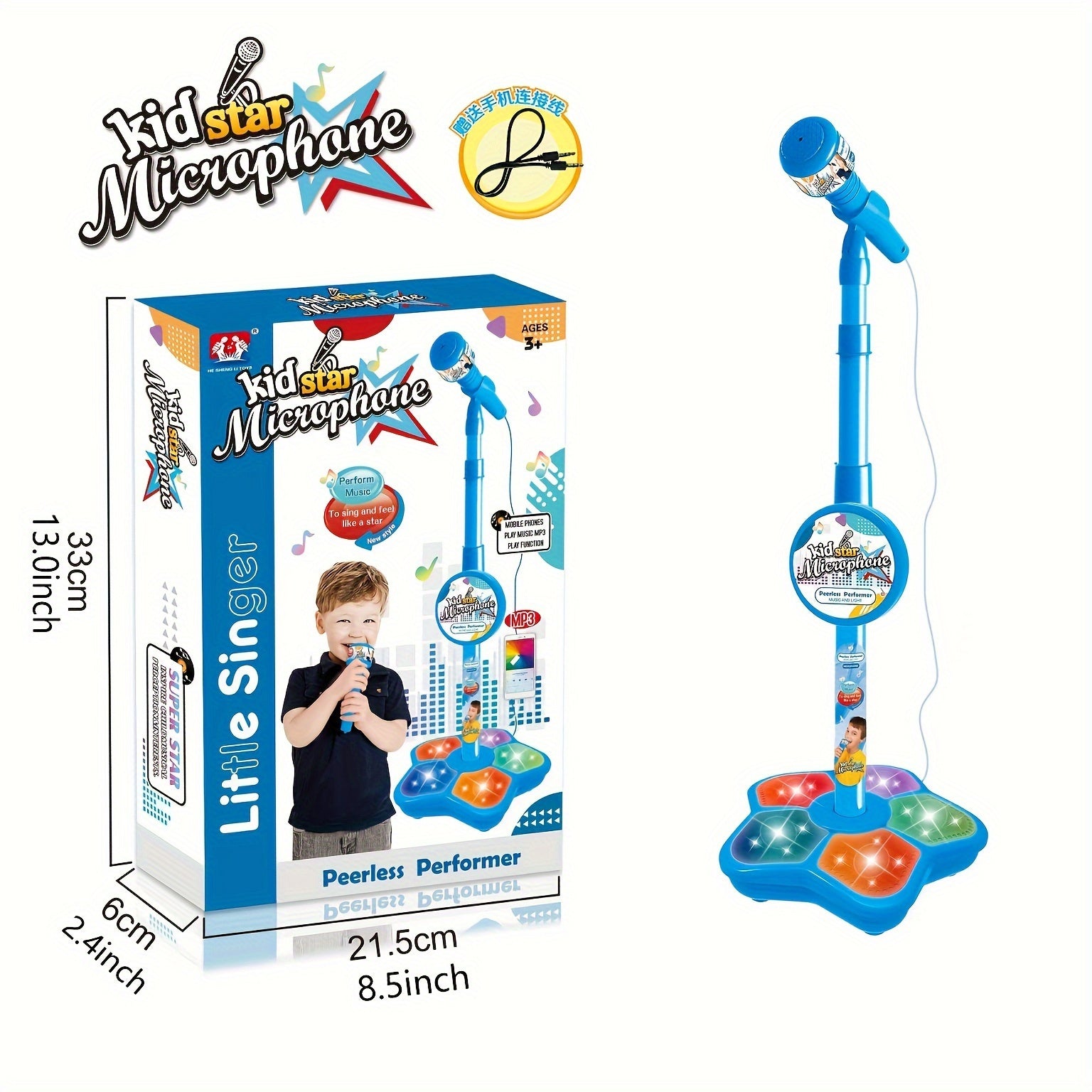 StarSound Barn Karaoke Mikrofon & Stativ – Interaktiv & Utbildande