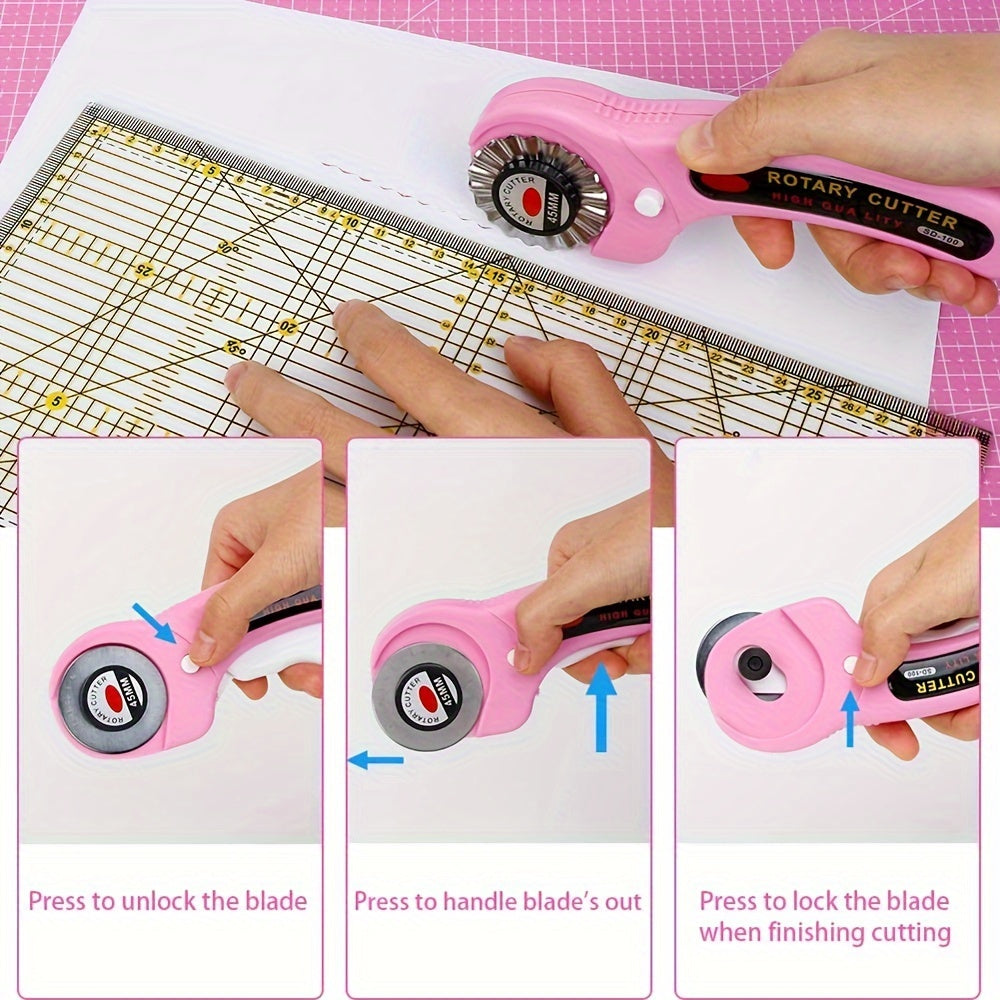 Rotary Cutter Set – Perfekt för sömnad, quiltning och DIY-projekt