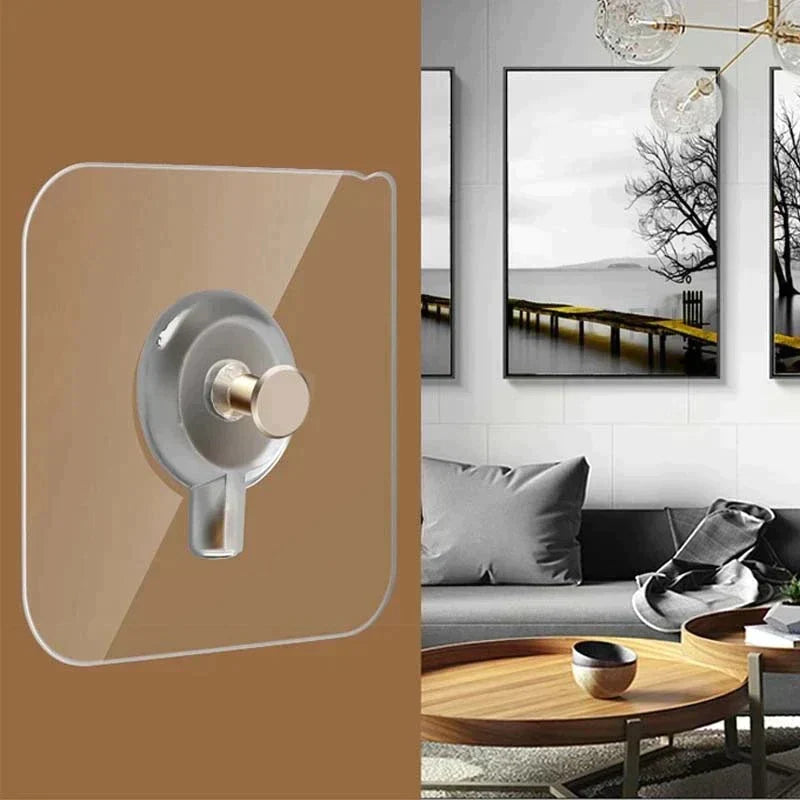 GripGuard Självhäftande Väggkrokar | Robust, Skadefri och Vattentålig Design
