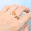 EterniRing Premium Anpassad Namnring | Handgjord Elegant Smycken i Rostfritt Stål
