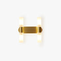 Arisha Lámpara de Pared LED Moderna Cilíndrica de Metal, Dorada