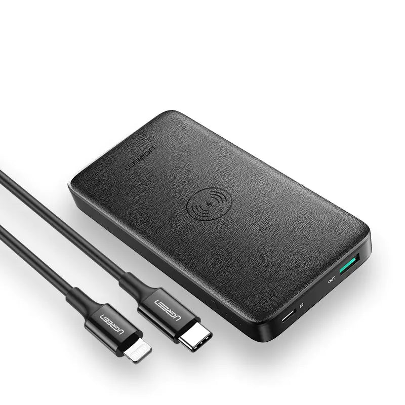 Trådlös Snabbladdare Power Bank – 10 000mAh Dubbel Utgång