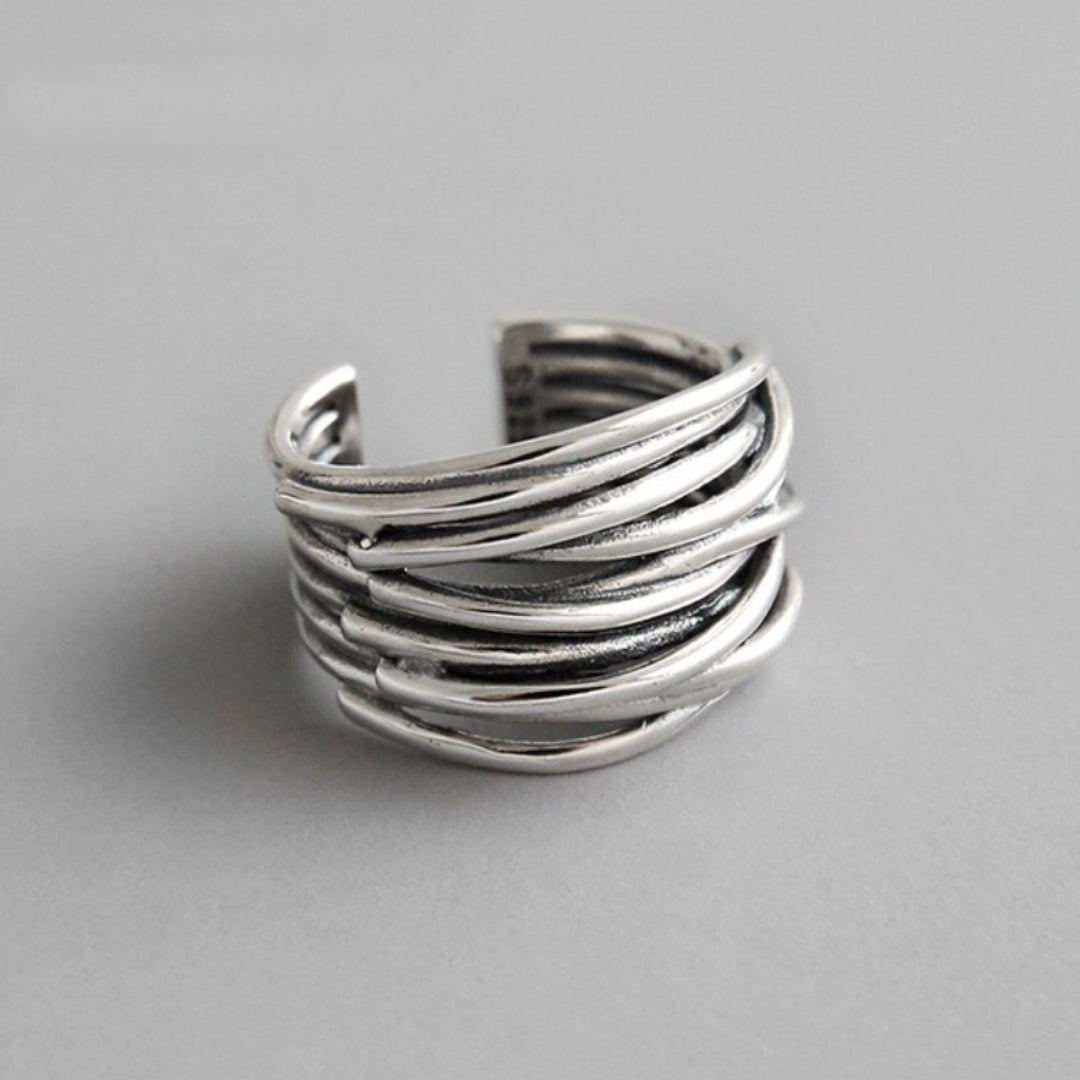 Justerbar Lager Silverring – Liora