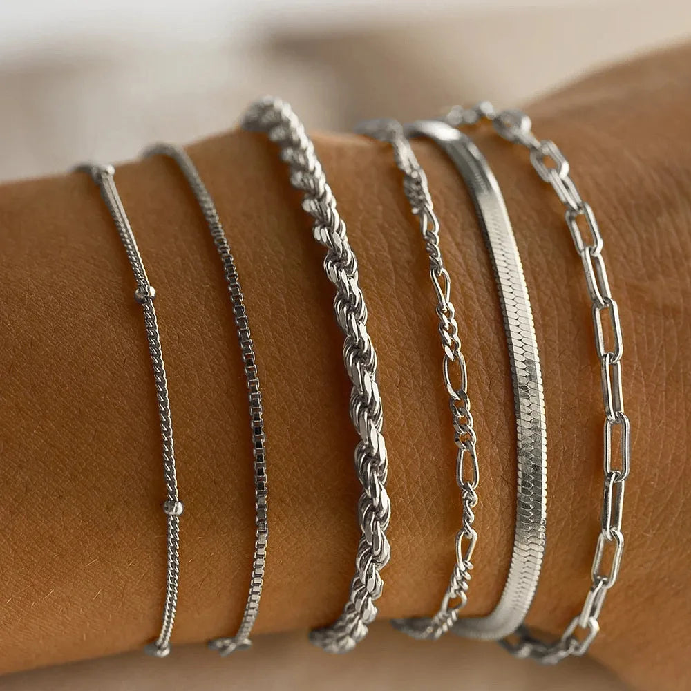 Set med 6 stiliga armband – Amélie