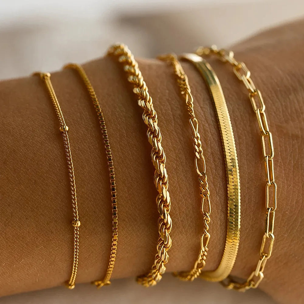 Set med 6 stiliga armband – Amélie