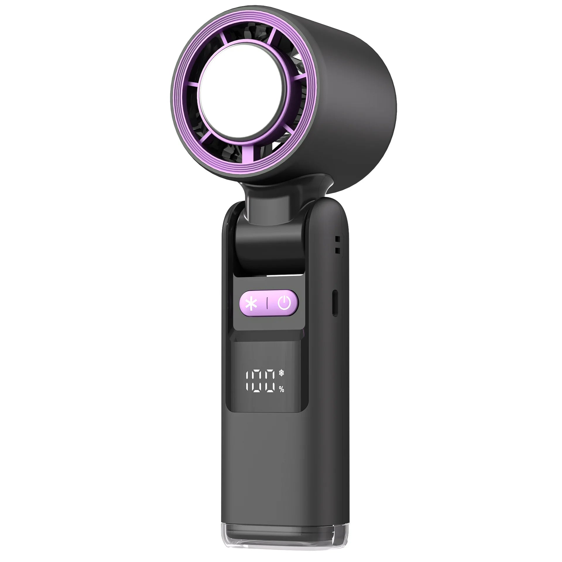 HandyFan Pro - Bärbar Fällfläkt med Digital Skärm och 4000mAh Batteri