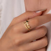 EterniRing Premium Anpassad Namnring | Handgjord Elegant Smycken i Rostfritt Stål
