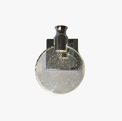 Lyxig Rund Kristall Vägglampa – Celestia