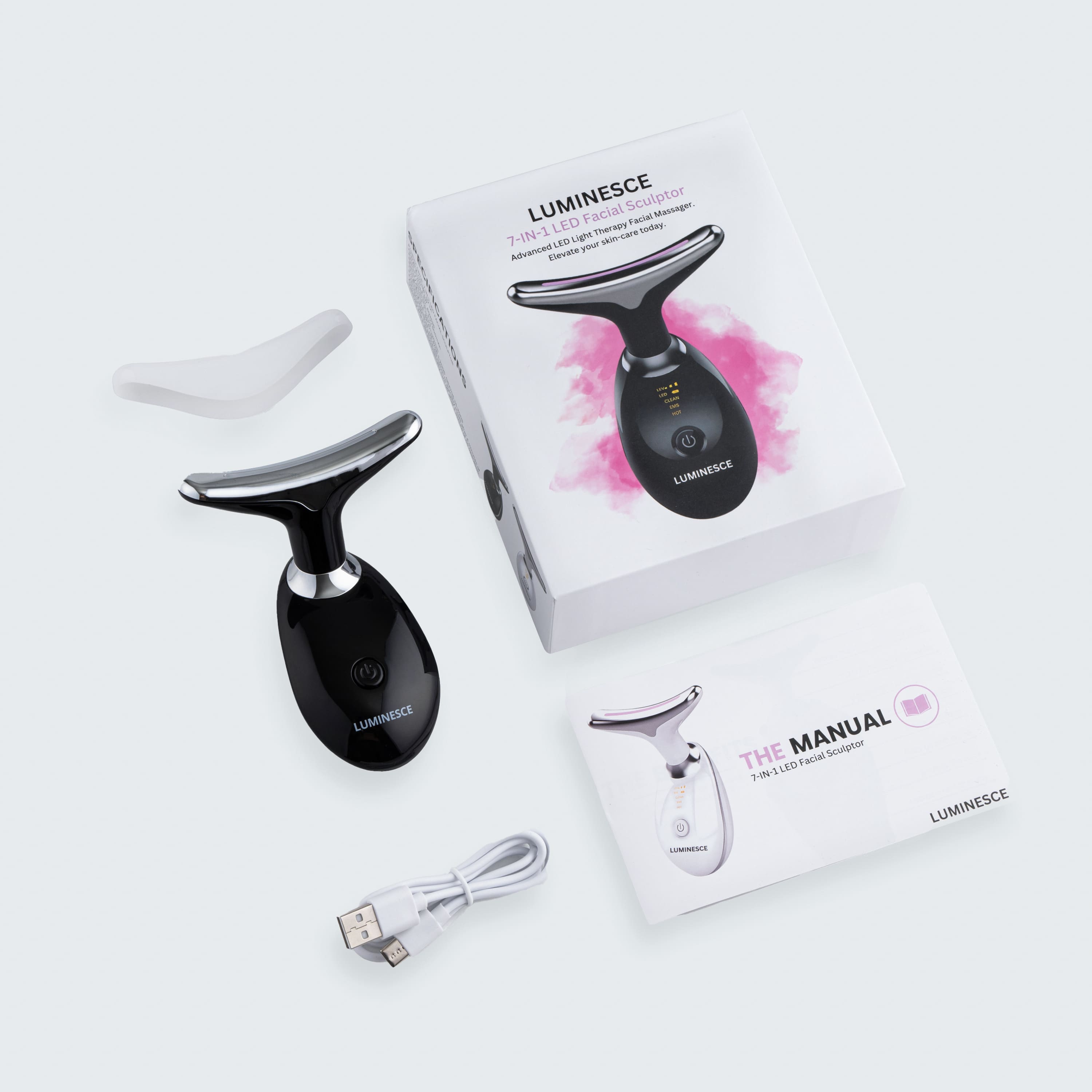 7-i-1 LED Ansiktslyft & Massagetool – Vénera