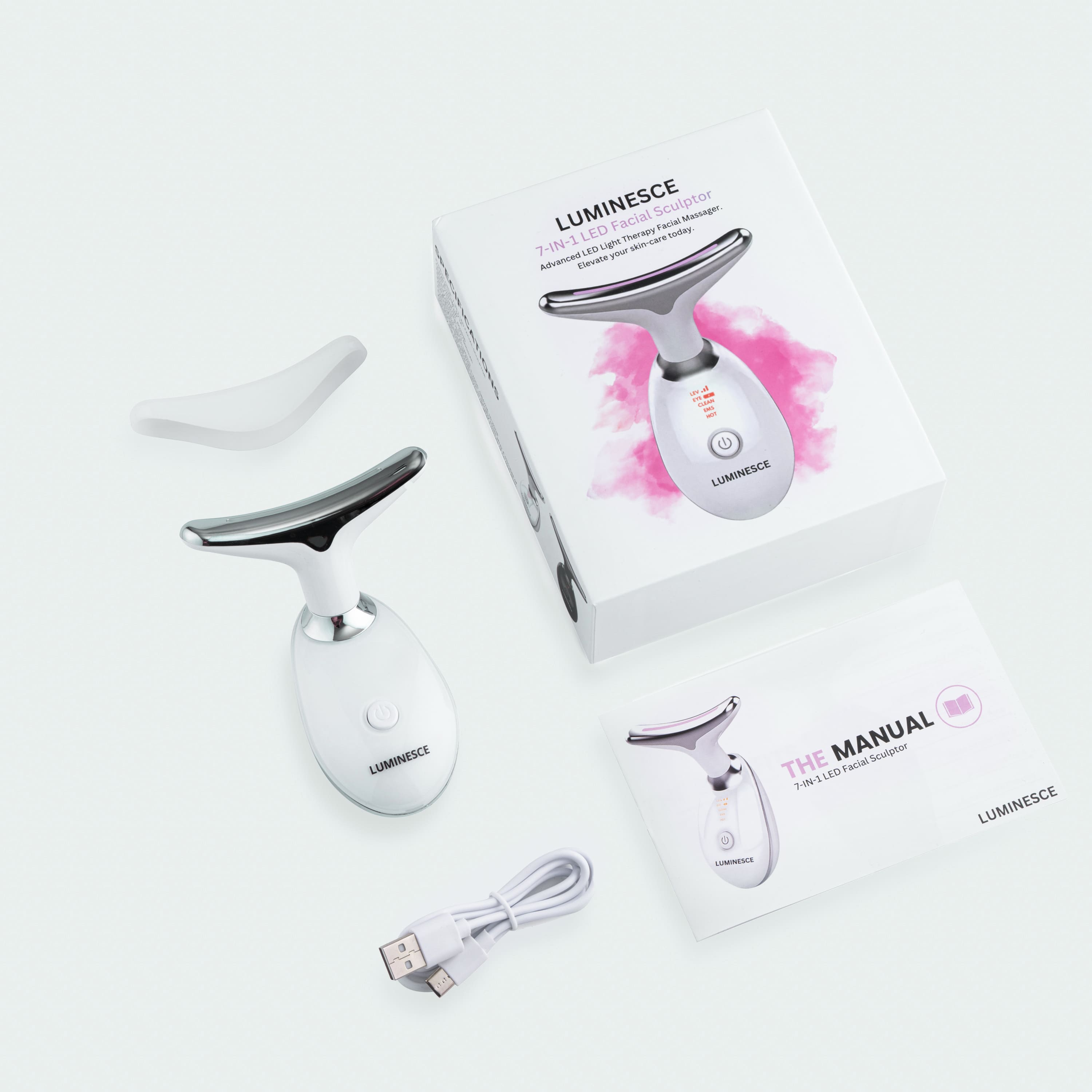 7-i-1 LED Ansiktslyft & Massagetool – Vénera