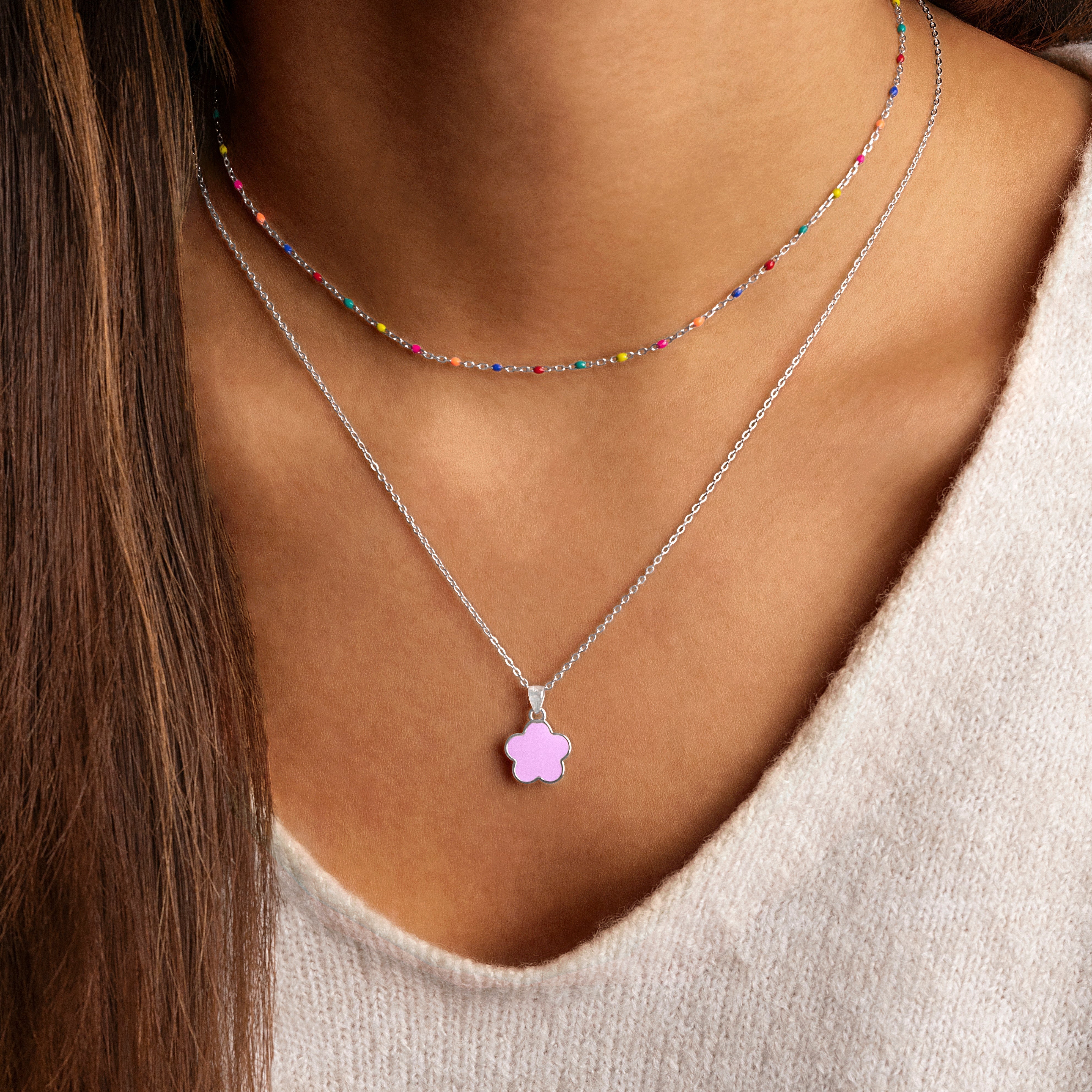 Stilig Regnbågs Halsband – Iris