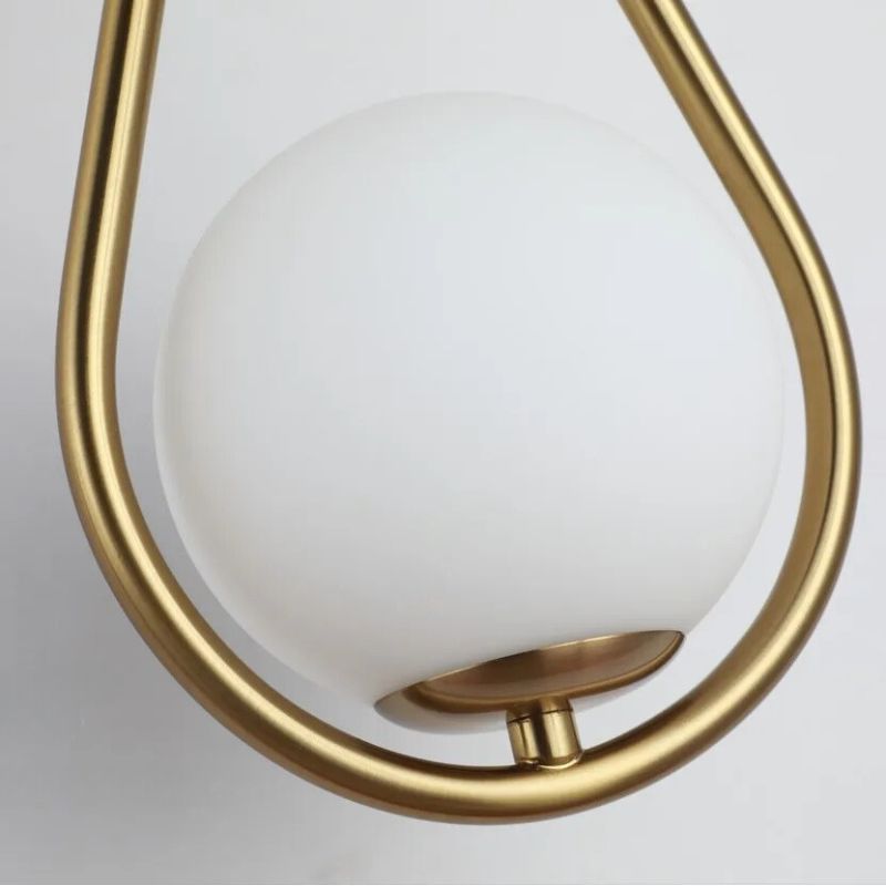 LumiSphere G9 LED Vägglampa | Modern väggsconces i frostat glas för sovrum, balkonger och hallar
