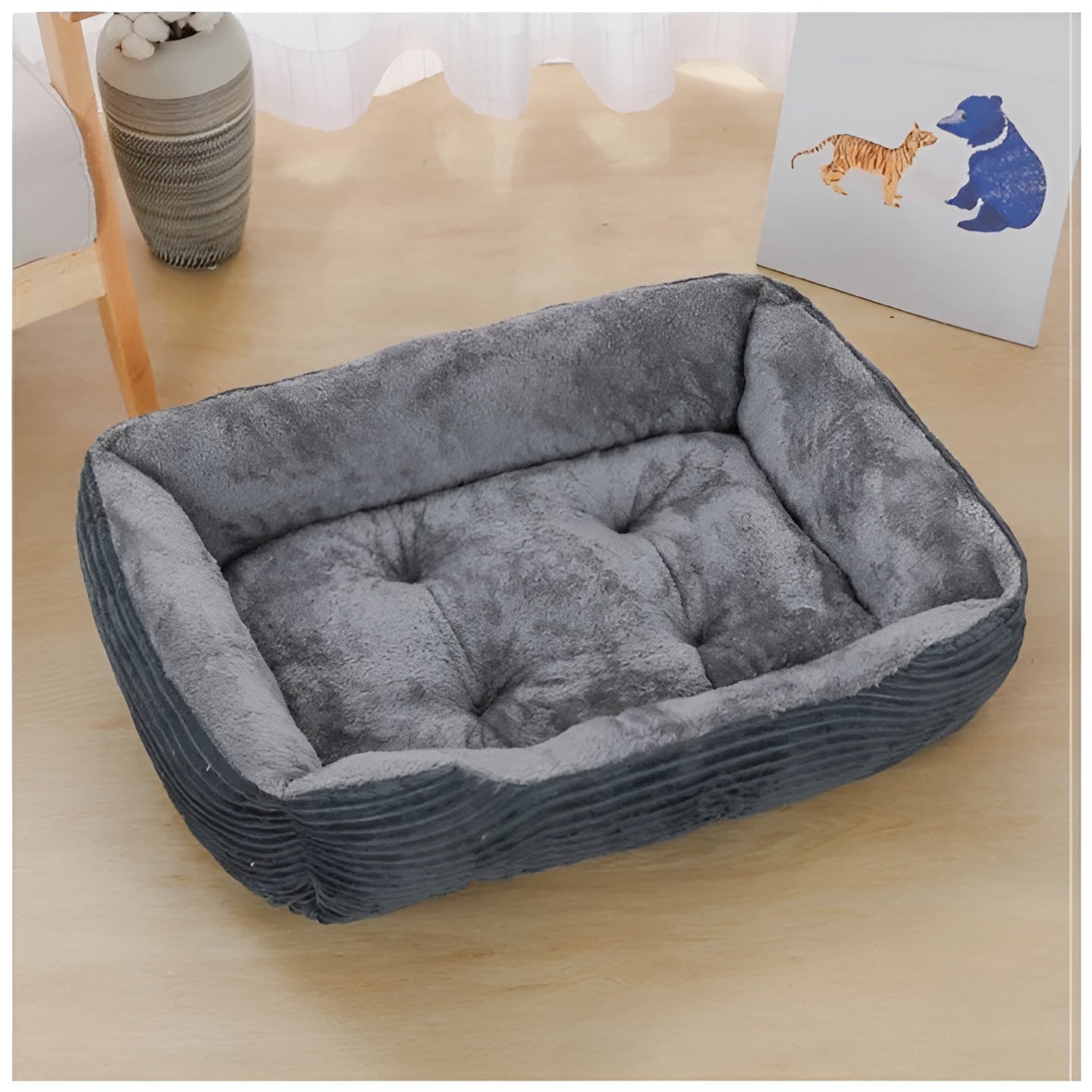 Lyxig Ortopedisk Plush Pet Bed - PlushNest