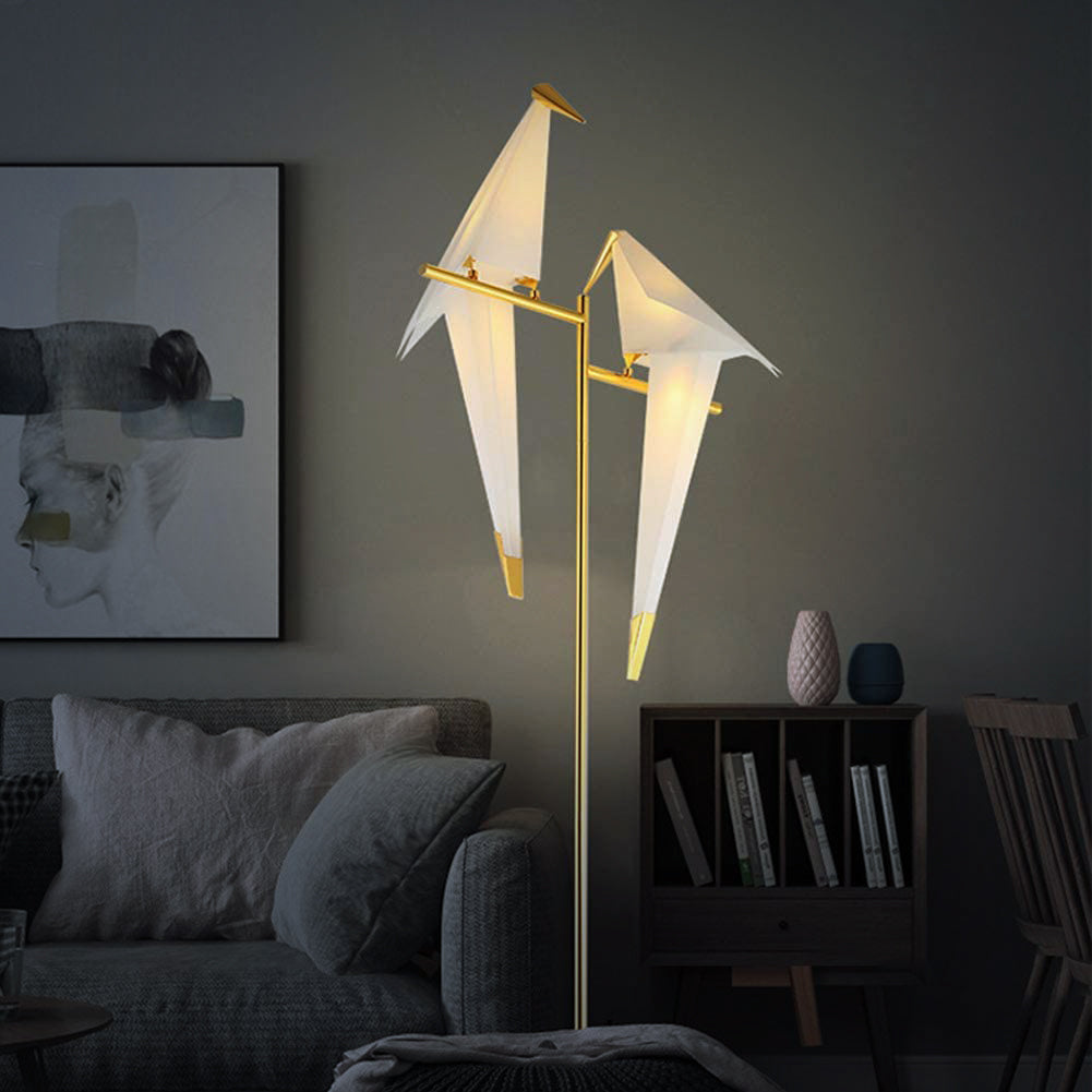 Origami Birdy Bordslampa – Ambient Varmt Ljus och Modern Vingdesign