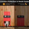 PoultryGuard Luxe Automatisk Dörr | Smart ljusstyrd dörr för säkra och trygga höns