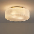 Elowen Modern Opaline Ribbad Glas Taklampa