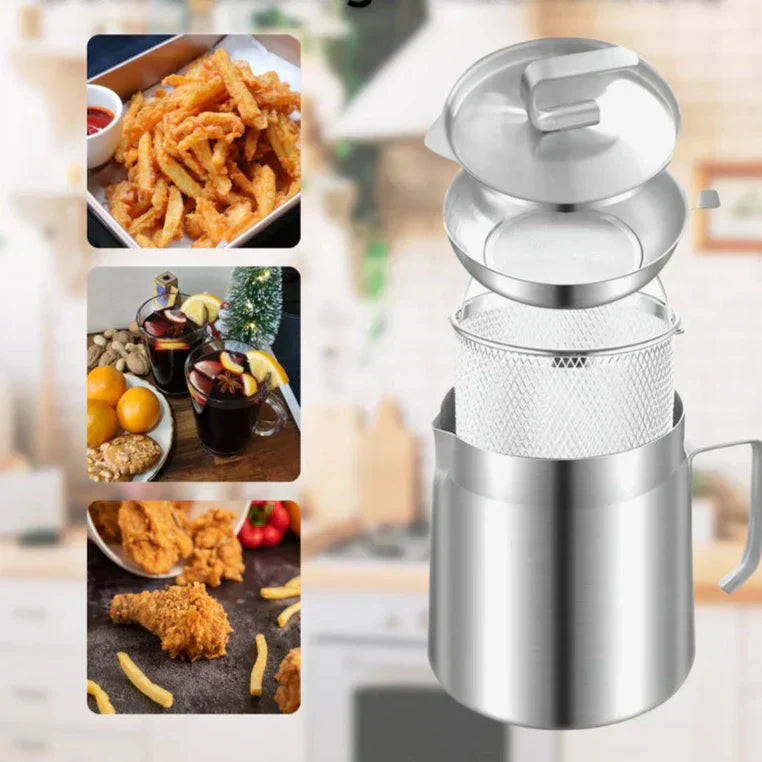 Kompakt Rund Fritös – SnackMaster Pro