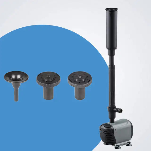 OasisStream Lyx Vattenpump | Hållbar utomhusfontänpump med utbytbara munstycken