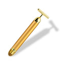 Energy 24K Gold T Barra de Belleza Rodillo Facial - Aparato de Masaje