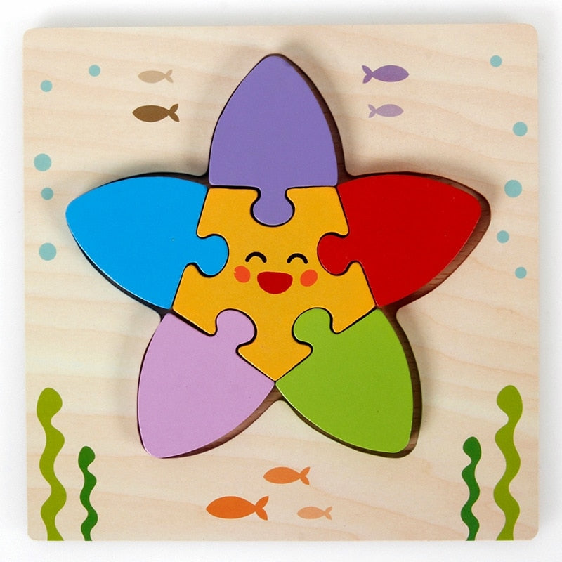 Montessori Trä Lärande Pussel – ColourJoy (Köp 1 Få 1 Gratis)