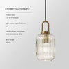 VeraGlow Japansk Hängande Lampa | Chic Nordisk glaspendellampa för varmt och stämningsfullt ljus