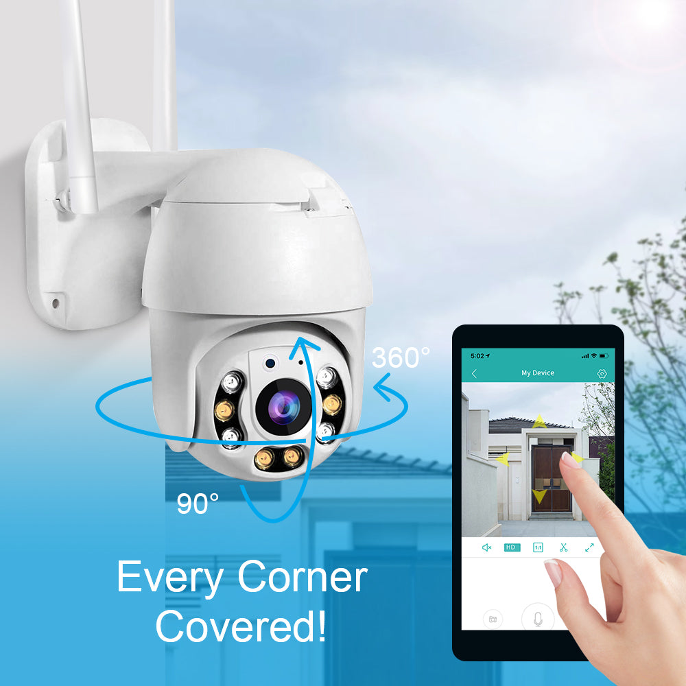 Trådlös Utomhusövervakningskamera med WiFi – SecureView 360