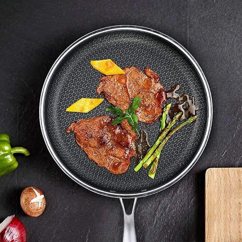 Repfria rostfria stålstekpanna med non-stick beläggning – ProCook Elite