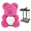 VivaBloom Oso de Rosa Romántico | Oso de rosa eterno hecho a mano para momentos llenos de amor