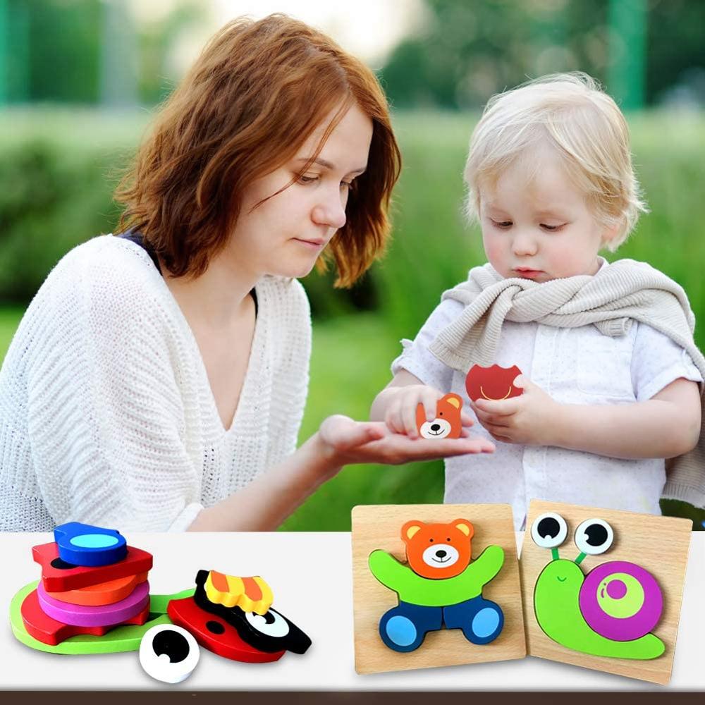 Montessori Trä Lärande Pussel – ColourJoy (Köp 1 Få 1 Gratis)
